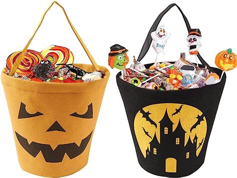 Kralabre Halloween S Es Oder Saures Tasche K Rbis Canvas S Igkeiten