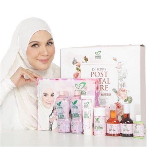 dherbs set bersalin postnatalcare original hq shopee malaysia