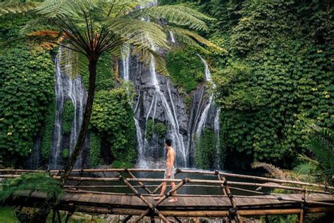 Bali Sekumpul Waterfall Banyumala Waterfall And Bedugul Temple