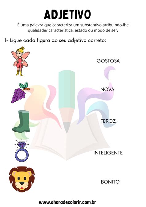 Exercícios De Adjetivo 5 Ano