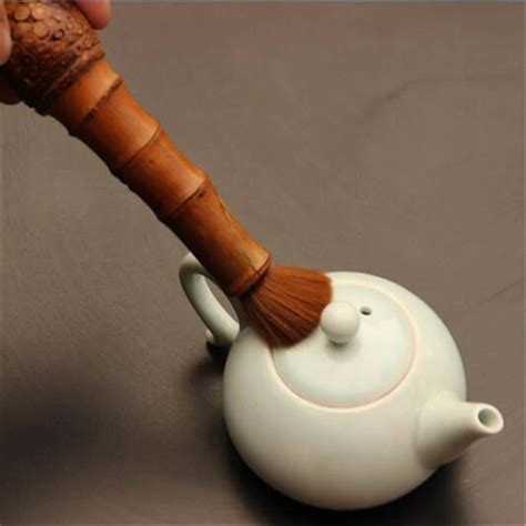 Handmade Tea Pot Brush Kongfu Tea Set Pen Cleaner Tools Teaware Table