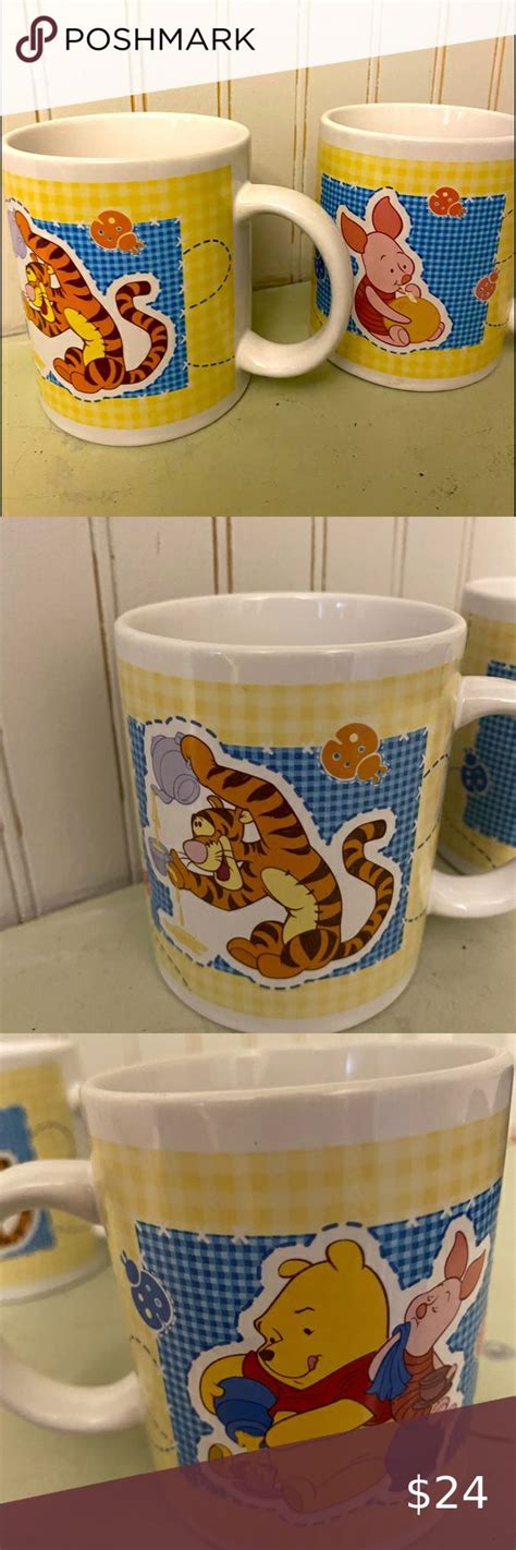 A Pair Of Winnie The Pooh Mugs By Disney In 2022 Winnie The Pooh Mug