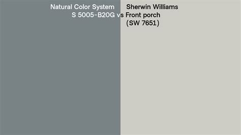 Natural Color System S B G Vs Sherwin Williams Front Porch Sw