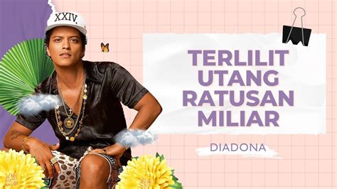 Jadi Penyanyi Sukses Bruno Mars Diduga Terlilit Utang Ratusan Miliar