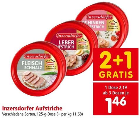 Inzersdorfer Aufstriche Verschiedene Sorten 125 G Dose Angebot Bei