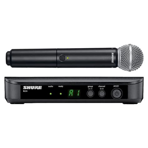 Microfone s Fio de Mão BLX 24 BR SM 58 Shure Submarino