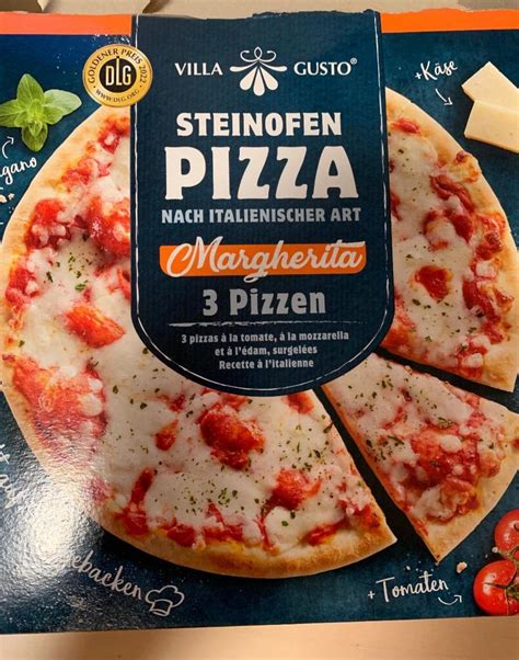 Steinofen Pizza Nach Italienischer Art Margherita Villa Gusto Kalorie