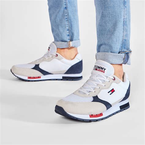 Sneakers Tommy Jeans Retro Runner Mix Em Em White Ybr Eschuhe De