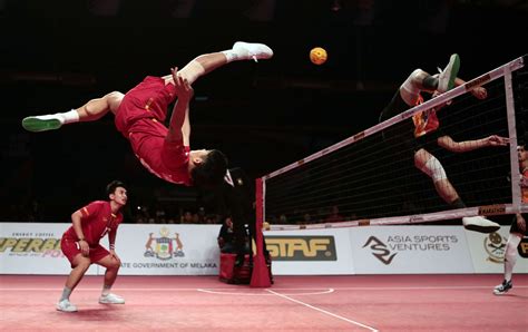 The Athletic Acrobatics Of Sepak Takraw The Atlantic Basketball Court