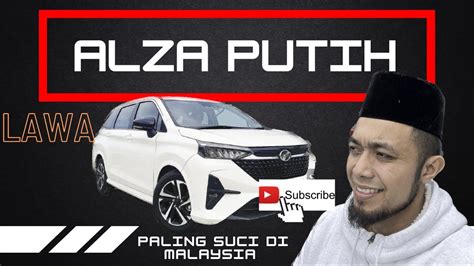 PERODUA ALZA H Warna Putih Baru 2022 Pandangan Secara Dekat Dan Jelas