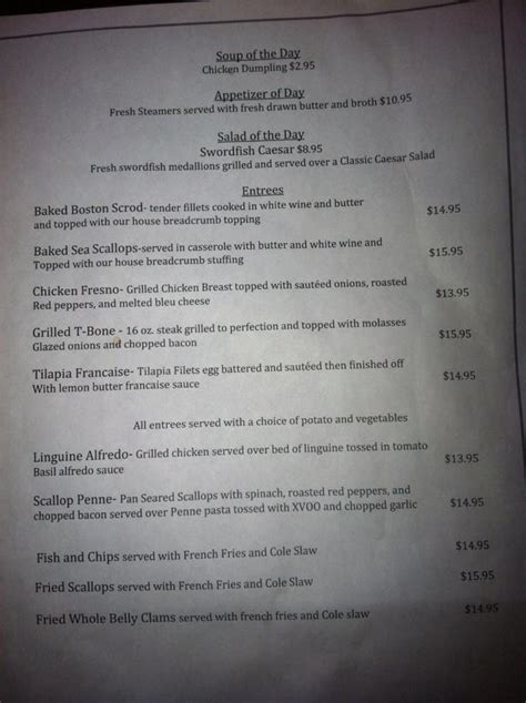 Menu at Brickhouse Tavern pub & bar, Springfield