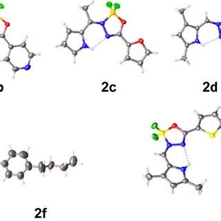 X Ray Crystal Structures Of A G With Thermal Ellipsoids At