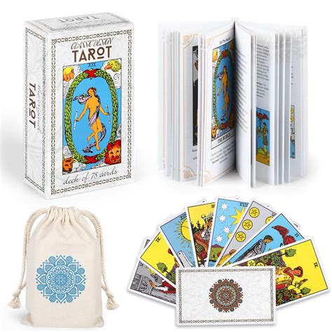 Magicseer Classic Tarot Cards Deck With Guidebook Premium Linen Carry