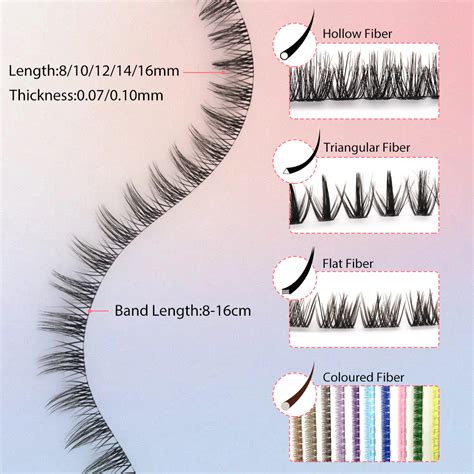 Glue Based Air Diy Lash Segmented Eyelash Diy Lash Clusters Segmented