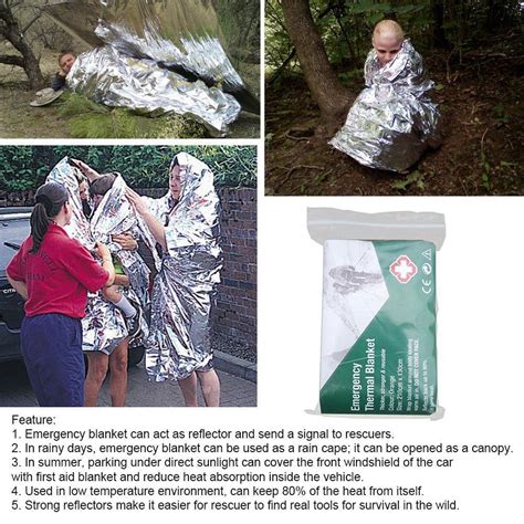 Outdoor Thermal Emergency First Aid Survival Blankets X Cm Army