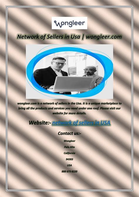 Ppt Network Of Sellers In Usa Wongleer Powerpoint Presentation Free