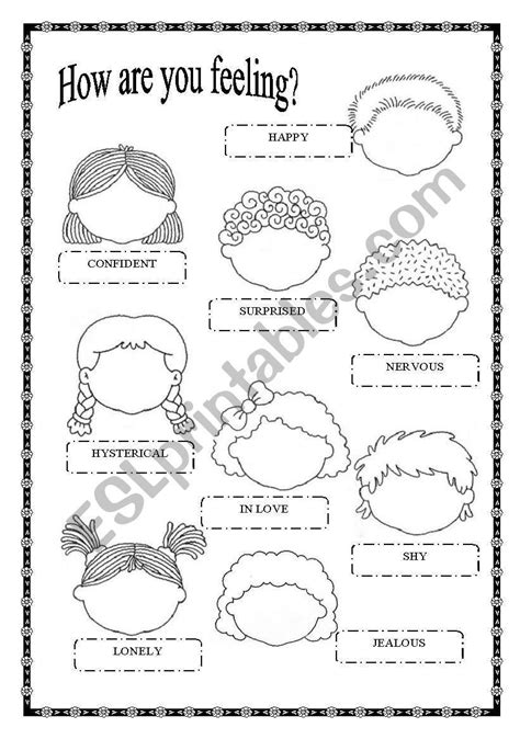 Draw Your Feelings Worksheet Paintingindirectsunlight