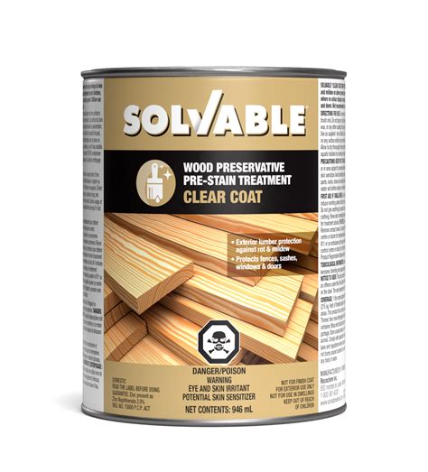 Clear Coat Wood Preservative Made In Canada Solvable