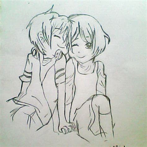 Chibi Couple Drawing at GetDrawings | Free download