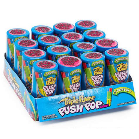 Triple Power Push Pop Candy-16 CT | iWholesaleCandy.ca