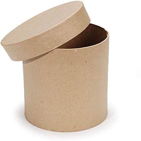 Amazon Darice Paper Mache Box Round With Lid X Inches