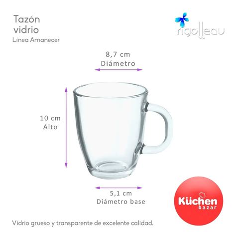 Taza Jarro Vidrio Amanecer Rigolleau Ml Cuotas Kuchenbazar