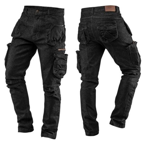 NEO Spodnie Robocze JEANS Elastan DENIM Czarne XL 81 233 XL Cena