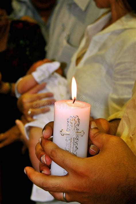 Baptism Candle Lighting Symbolizing New Beginnings