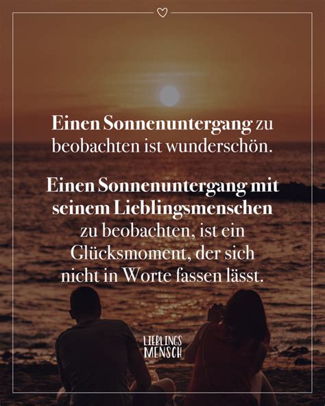 Einen Sonnenuntergang zu beobachten ist wunderschön Einen