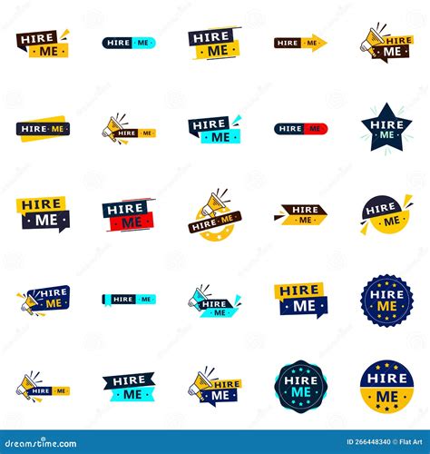 25 Eye-catching Hire Me Banners To Get You Noticed Stock Vector
