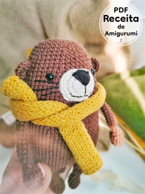 PDF Crochê Lontra Marinha Receita de Amigurumi Grátis 500 PDF Passo