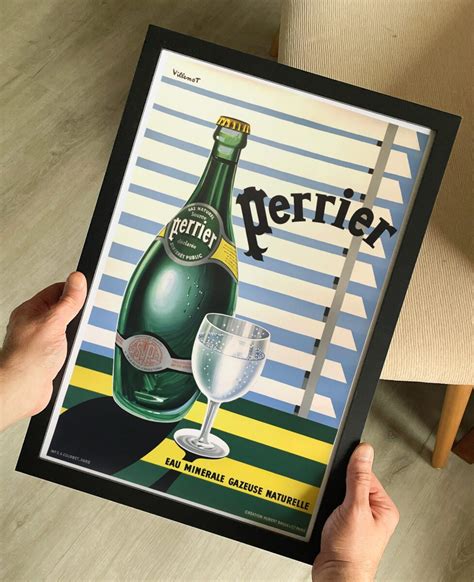 Perrier 1957 French Poster by Bernard Villemot Pschitt eau minérale