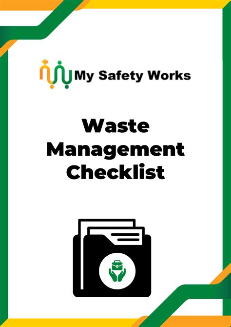 Waste Management Checklist My Safety Works