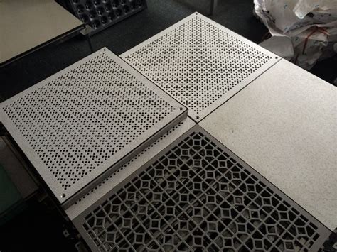 X Mm Aluminum Perforated Raised Access Floor System Flooring