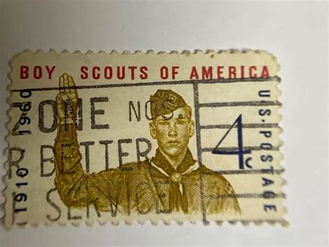 Sello Postal Usa Boy Scout Of America 1960 Meses Sin Intereses