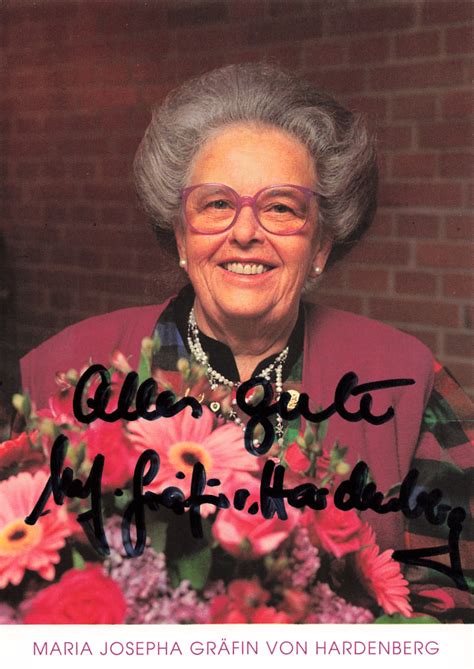 von Hardenberg, Gräfin Maria Josepha † - as-autogramme