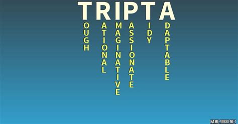 The meaning of tripta - Name meanings