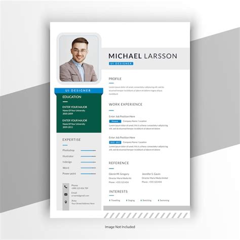 Premium Vector Free Vector Clean And Modern Resume Or Cv Template