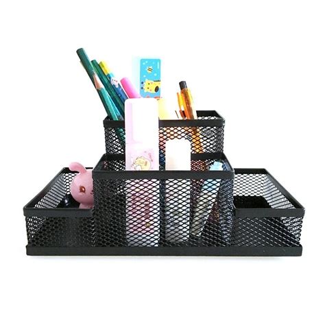 4 Compartment Metal Mesh Office Desk Pen Pencil Stand Holder Desh Organizer At Rs 130 Piece