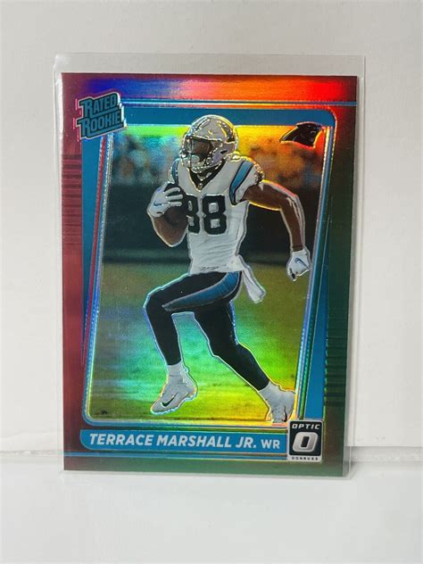 Donruss Optic Terrace Marshall Jr Red Green Prizm Rated Rookie P