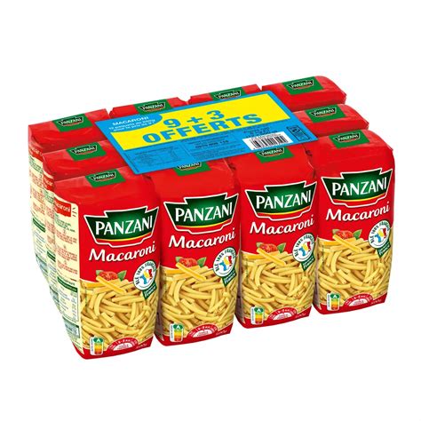 Panzani Macaroni 9 Paquets 3 Offerts 6kg Pas Cher Auchanfr