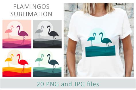 Flamingos Sublimation Designs PNG Graphic By AS Digitale Creative Fabrica