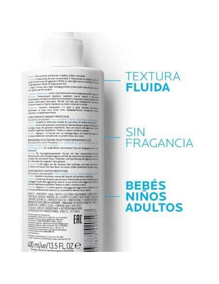 Lipikar Fluido Hidratante 400 Ml La Roche Posay Dermatodo