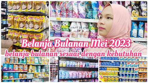 Vlog Belanja Bulanan Mei Belanja Hemat Sesuai Kebutuhan Ala Irt