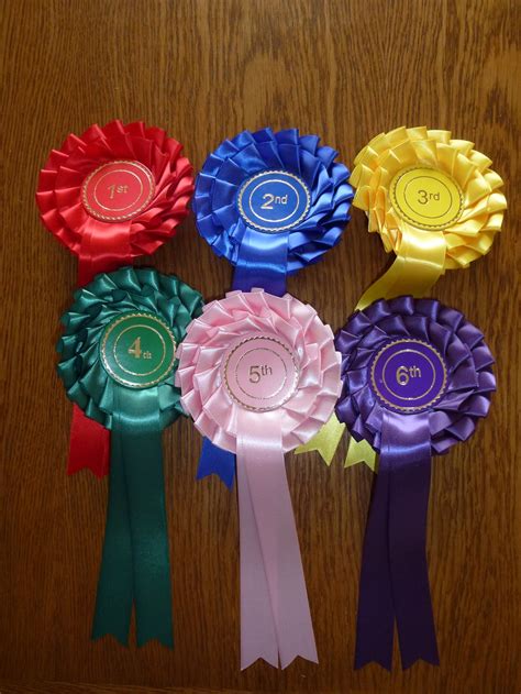 Styles of Rosettes & Prices – The Cottage Show Rosette Company