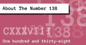 About The Number 138