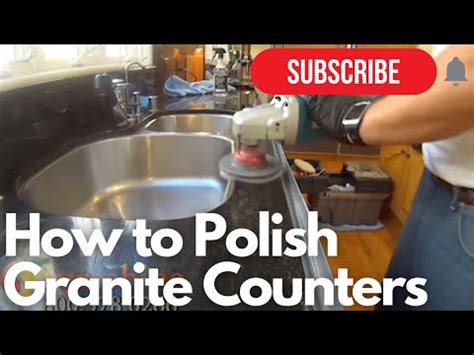 How To Polish Granite Counters Granite Polishing Youtube