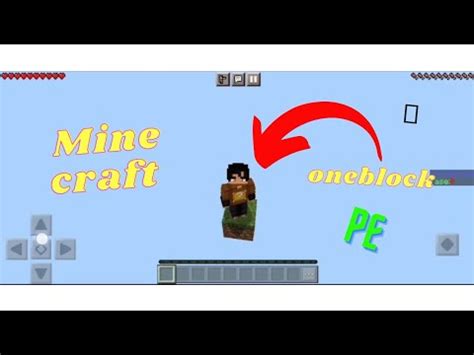 Playing First Time Minecraft Minecraft Poket Editon Oneblock