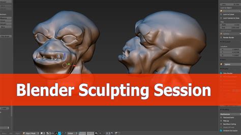 Blender Sculpting Session With Mouse BlenderNation