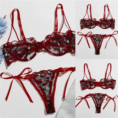 Conjunto De Bikini De Encaje Para Mujer Ba Ador Sexy A La Moda Traje De